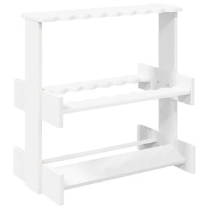 vidaXL Billiard Cue Stand Engineered Wood 60 x 35 x 60 cm White