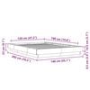 vidaXL Bed Frame without Mattress Concrete Grey 120x190 cm Small Double