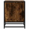 vidaXL Bedside Cabinet Smoked Oak 40x31x50 cm Engineered Wood and Metal