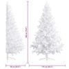 vidaXL Artificial Half Pre-lit Christmas Tree with Ball Set White 180 cm