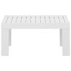 vidaXL Garden Lounge Table Plastic White