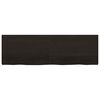 vidaXL Wall Shelf Dark Brown 160x50x(2-4) cm Treated Solid Wood Oak