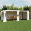 vidaXL Gazebo with Curtains Cream 6x3 m Steel