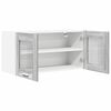 vidaXL Hanging Cabinet with Door Grey Sonoma and White 80 x 31 x 40 cm