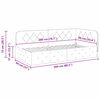 vidaXL Corner Bed Frame with Headboard Cream 90 x 200 cm Velvet