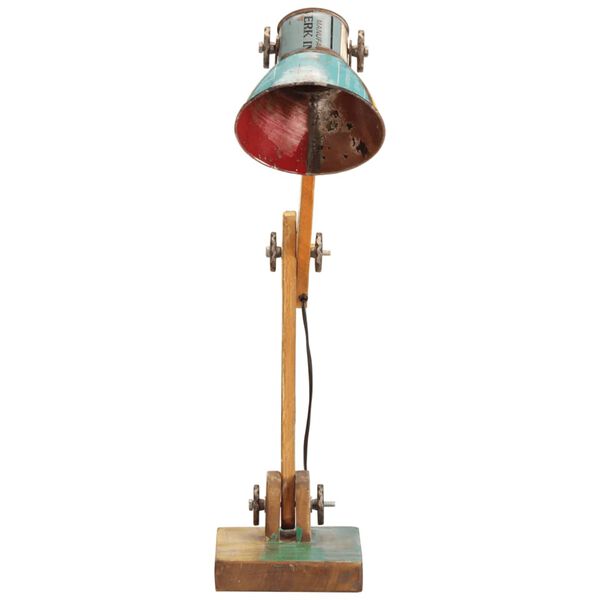 vidaXL Industrial Desk Lamp Multicolour Round 23x18x95 cm E27