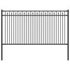 vidaXL Spike Fence BAARLO Black