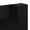vidaXL Headboard Black Oak 120 x 15 x 103.5 cm Engineered Wood