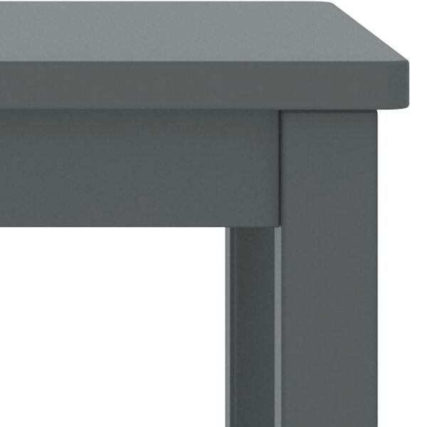 vidaXL Bedside Cabinet Dark Grey 35x30x47 cm Solid Pinewood