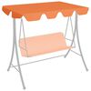 vidaXL Replacement Canopy for Garden Swing Orange 188/168x145/110 cm