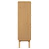 vidaXL Shoe Cabinet OLDEN Grey and Brown 55x35x120cm Solid Wood Pine