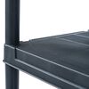 vidaXL Storage Shelf Racks 5 pcs Black 60x30x138 cm Plastic