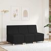 vidaXL Modular Sofa Unit Armless Black 55 x 74 x 82 cm Faux Leather