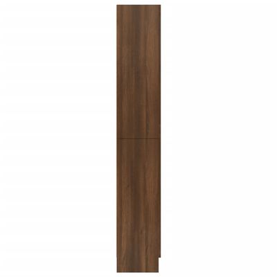 vidaXL Vitrine Cabinet Brown Oak 82.5x30.5x185.5 cm Engineered Wood