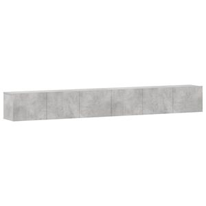 vidaXL 3 Piece TV Cabinet Set Concrete Grey Engineered Wood