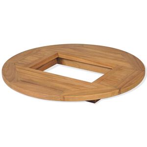 vidaXL Beer Crate Tabletop Teak 70 cm