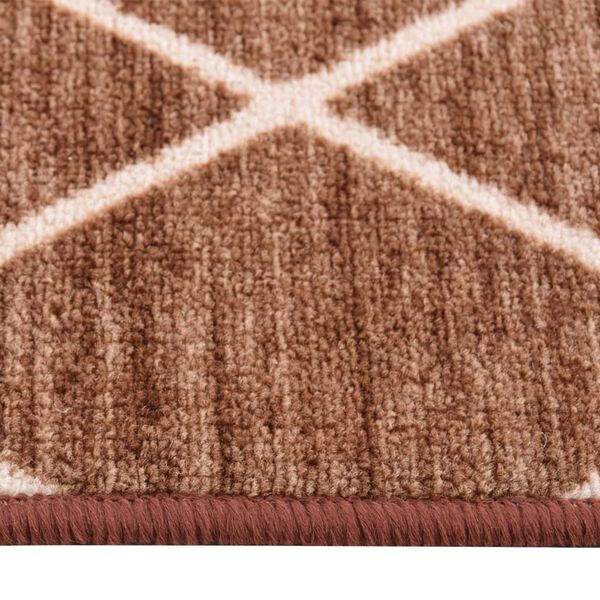 vidaXL Carpet Runner Dark Brown 80x500 cm