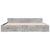 vidaXL Bed Frame with Drawers without Mattress Concrete Grey 200x200 cm