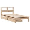 vidaXL Bookcase Bed without Mattress 100x200 cm Solid Wood Pine