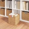 vidaXL Storage Baskets 2 pcs Natural 28 x 28 x 28 cm Water hyacinth