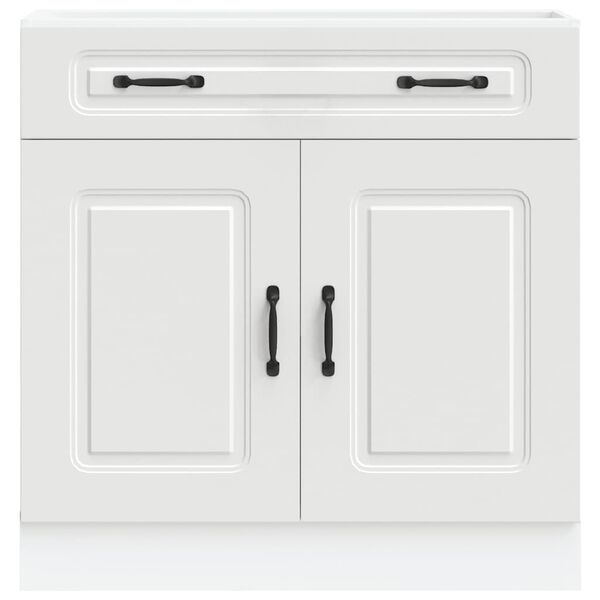 vidaXL Kitchen Base Cabinet Kalmar White Engineered Wood