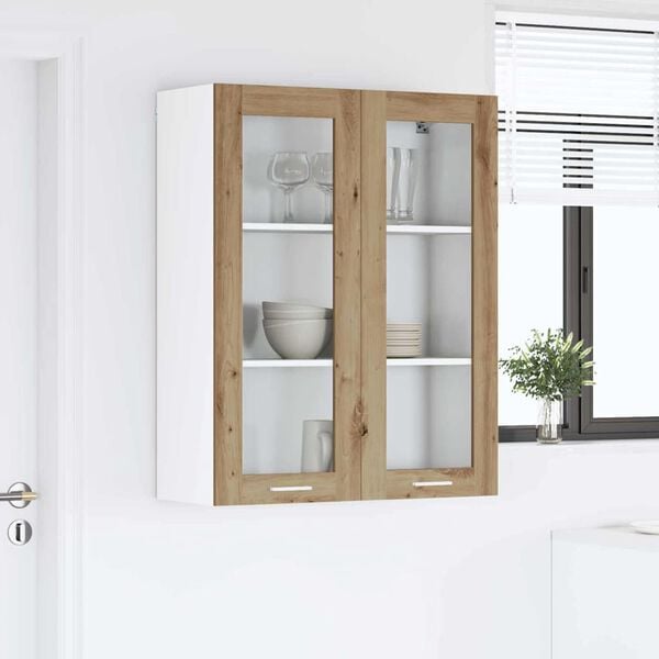 vidaXL Hanging Cabinet Artisan Oak 80 x 31 x 100 cm Engineered Wood