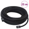 vidaXL Garden Soaker Hose Black 0.6" 25 m Rubber