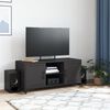 vidaXL TV Cabinet Black 100.5x39x43.5 cm Steel