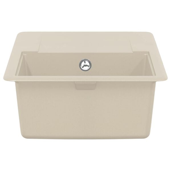 vidaXL Sink Beige 670 x 460 mm 80% Quartz and 20% Resin