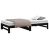vidaXL Pull-out Day Bed without Mattress Black 2x(90x200) cm