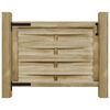 vidaXL Garden Gate Impregnated Pinewood 100x75 cm Green