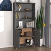 vidaXL Highboard HAMAR Solid Wood Pine Dark Grey