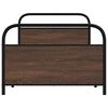 vidaXL Bed Frame Without Mattress 100x190 cm Brown Oak Engineered Wood