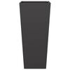 vidaXL Garden Planters Black 2 pcs 35x35x75 cm Steel