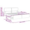 vidaXL Bed Frame with Drawer Black 200 x 200 cm Engineer Wood