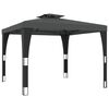 vidaXL Gazebo with Double Roof Anthracite 2.98x2.98 m Steel