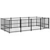 vidaXL Outdoor Dog Kennel Steel 7,51 m&sup2;