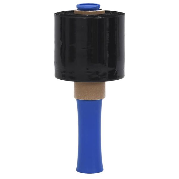 vidaXL Stretch Films 10 pcs Black 23 &micro;m 10 cm x 300 m