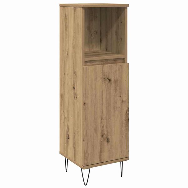 vidaXL Bathroom Furniture Set 3 pcs Artisan Oak Engineered Wood