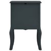vidaXL Bedside Cabinet Grey 43x32x65 cm MDF