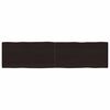 vidaXL Table Top Dark Brown 160x40x(2-6) cm Treated Solid Wood Live Edge