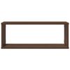 vidaXL Wall Cube Shelves 4 pcs Brown Oak 60x15x23 cm Engineered Wood