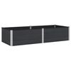 vidaXL Garden Raised Bed Black 250 x 100 x 54 cm WPC and Aluminium
