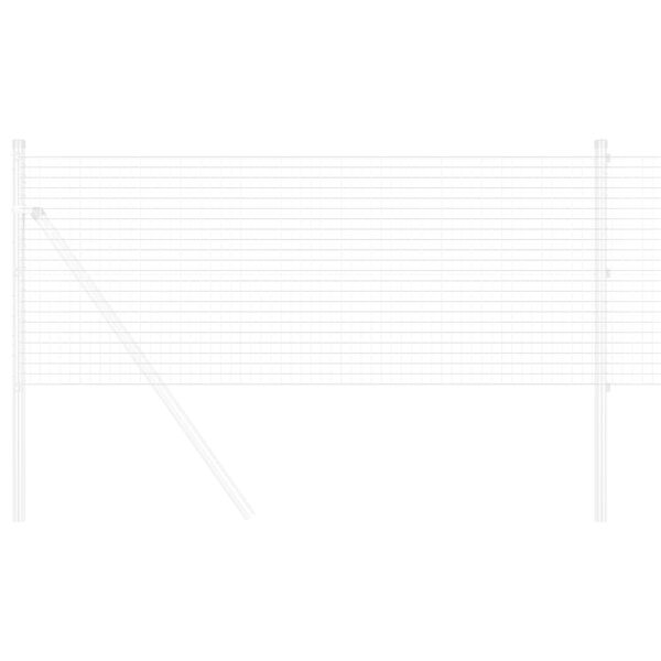 vidaXL Welded Wire Fence Silver 0.6 x 100 m