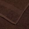 vidaXL Sauna Towels "FROGN" 10 pcs Brown 80x200 cm 360 gsm