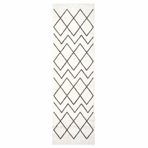 vidaXL Kitchen Rug White 150 x 45 cm Velvet