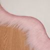 vidaXL Faux Sheepskin Rug Tafalla Pink 50 x 80 cm Polyester