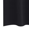 vidaXL Blackout Curtains with Rings 2 pcs Black 245 x 140 cm Polyester