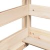vidaXL Kids' Bed with Roof 75x190 cm Solid Wood Pine