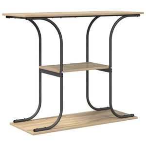 vidaXL Console Table Sonoma Oak 101 x 35 x 80.5 cm Engineered Wood
